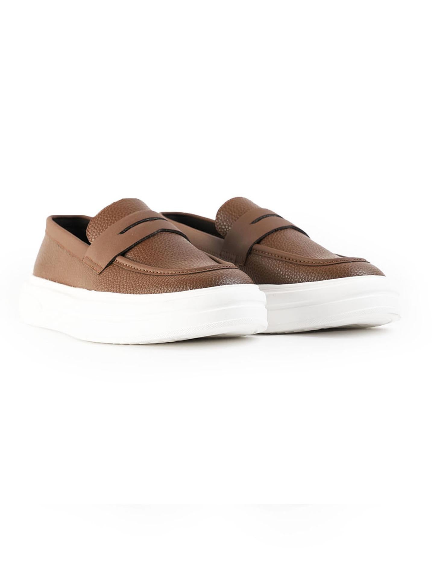 Monkstory Chunky Luxe Slip-On Sneakers - Tabac Brown