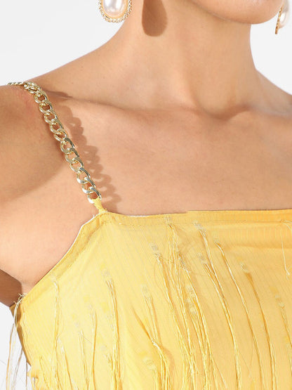 Shoulder Straps A-Line Dress