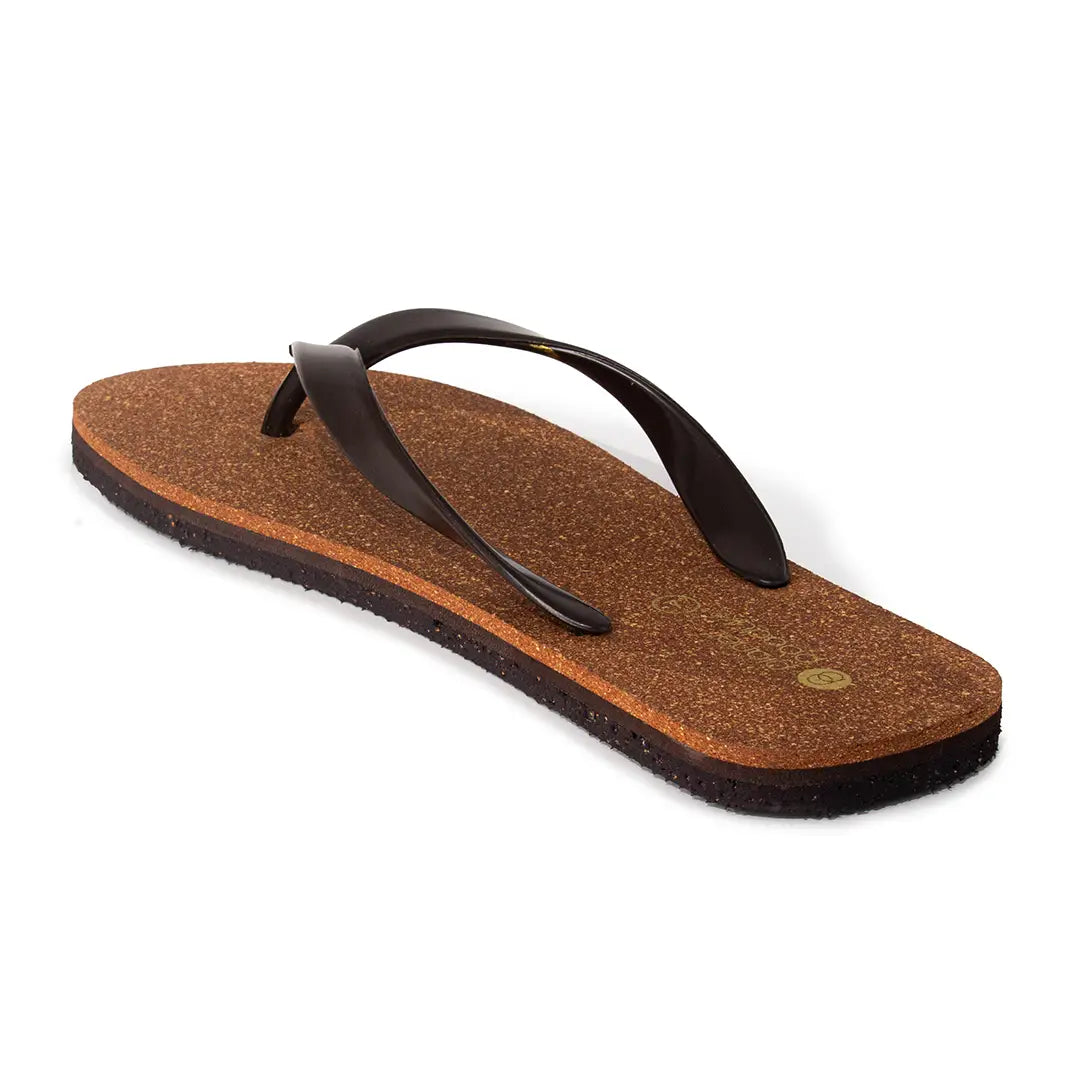 Exis Thong-Strap Cork Brown Men Flip-Flops