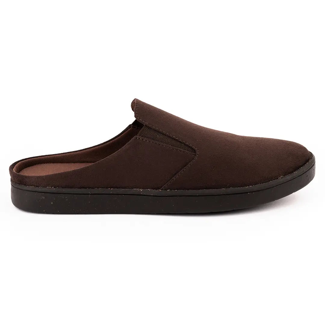 Paaduks Nest Mules Vegan Suede Brown Men Slip-ons