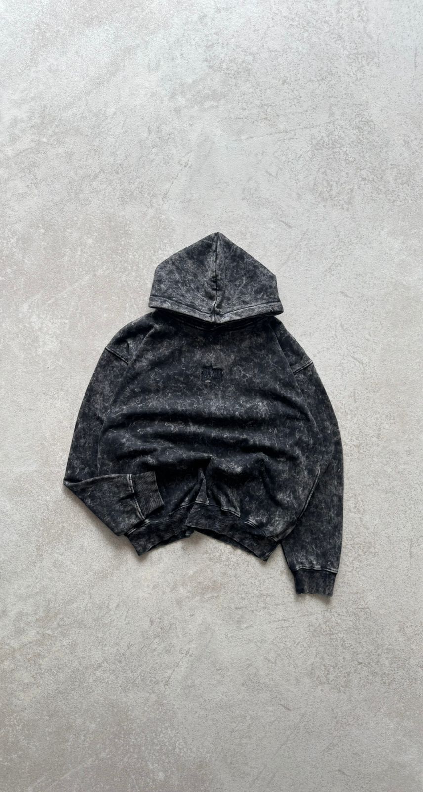 Black Acid wash hoodie