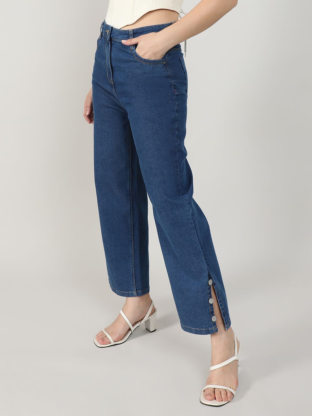 Women Comfort Stretchable Flared Jeans