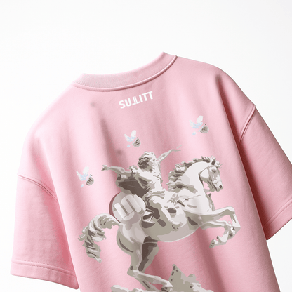 Horse Pink Oversized T-Shirt
