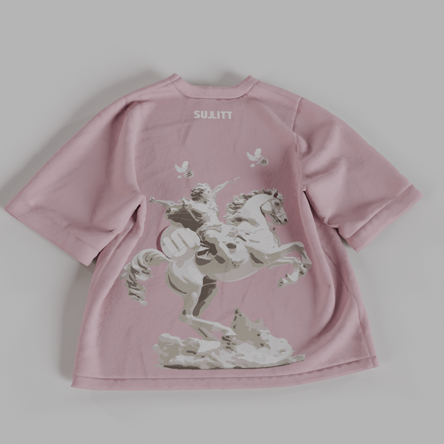 Horse Pink Oversized T-Shirt