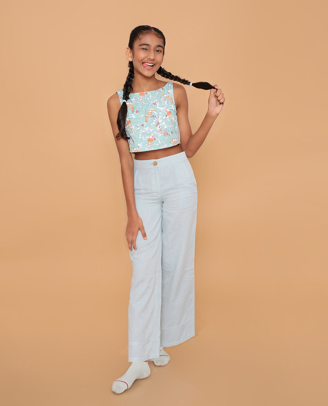 Jungle Chorus Palazzo and Crop Top