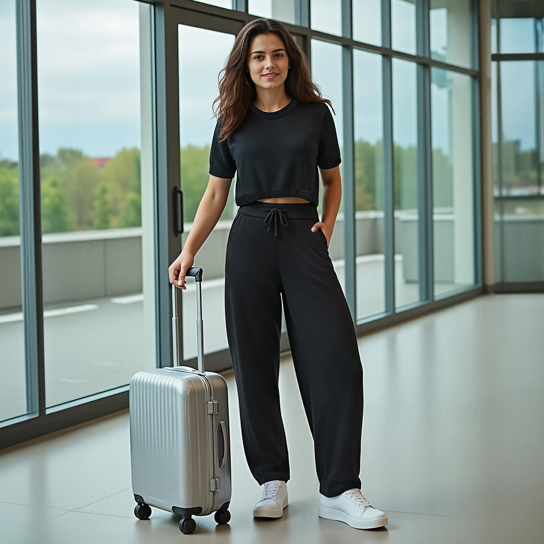 Move All Day Cotton Wide Pants