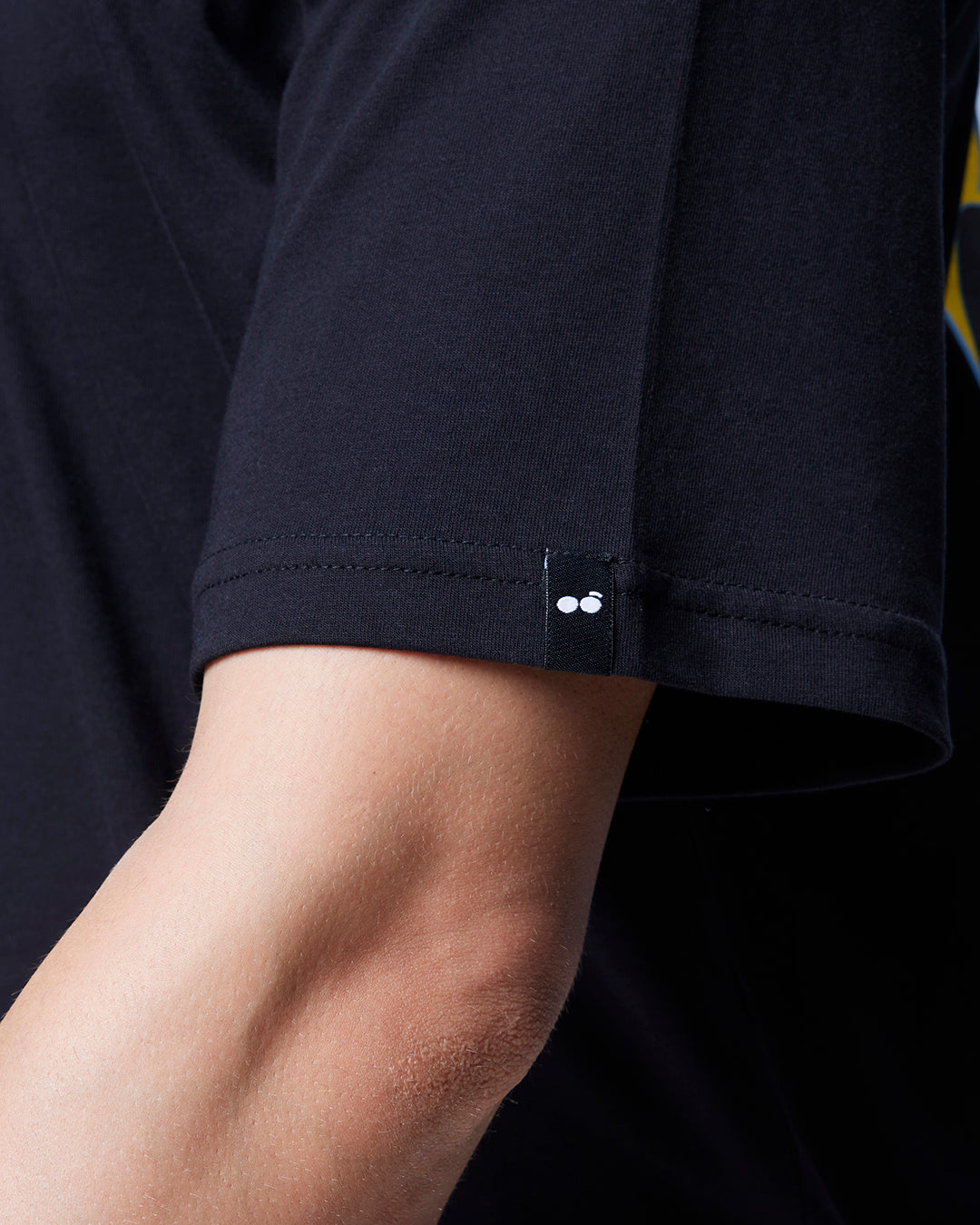 Men's Black Johnny Biker Graphic Printed Oversized T-shirt