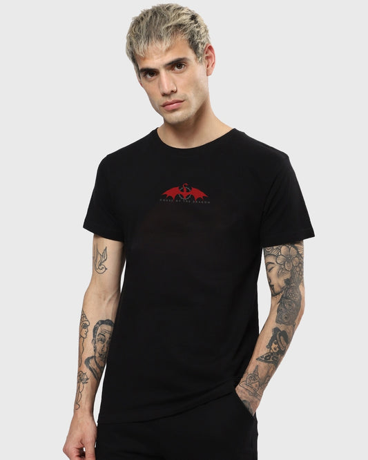 Men's Black House Of The Dragon Iconic Graphic Printed T-shirt