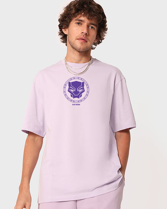 Men's Purple Wakanda Forever Graphic Printed Oversized T-shirt