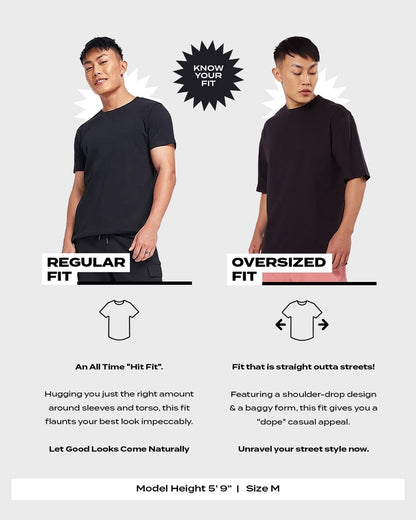 Men's White Vengeance Typography Oversized T-shirt