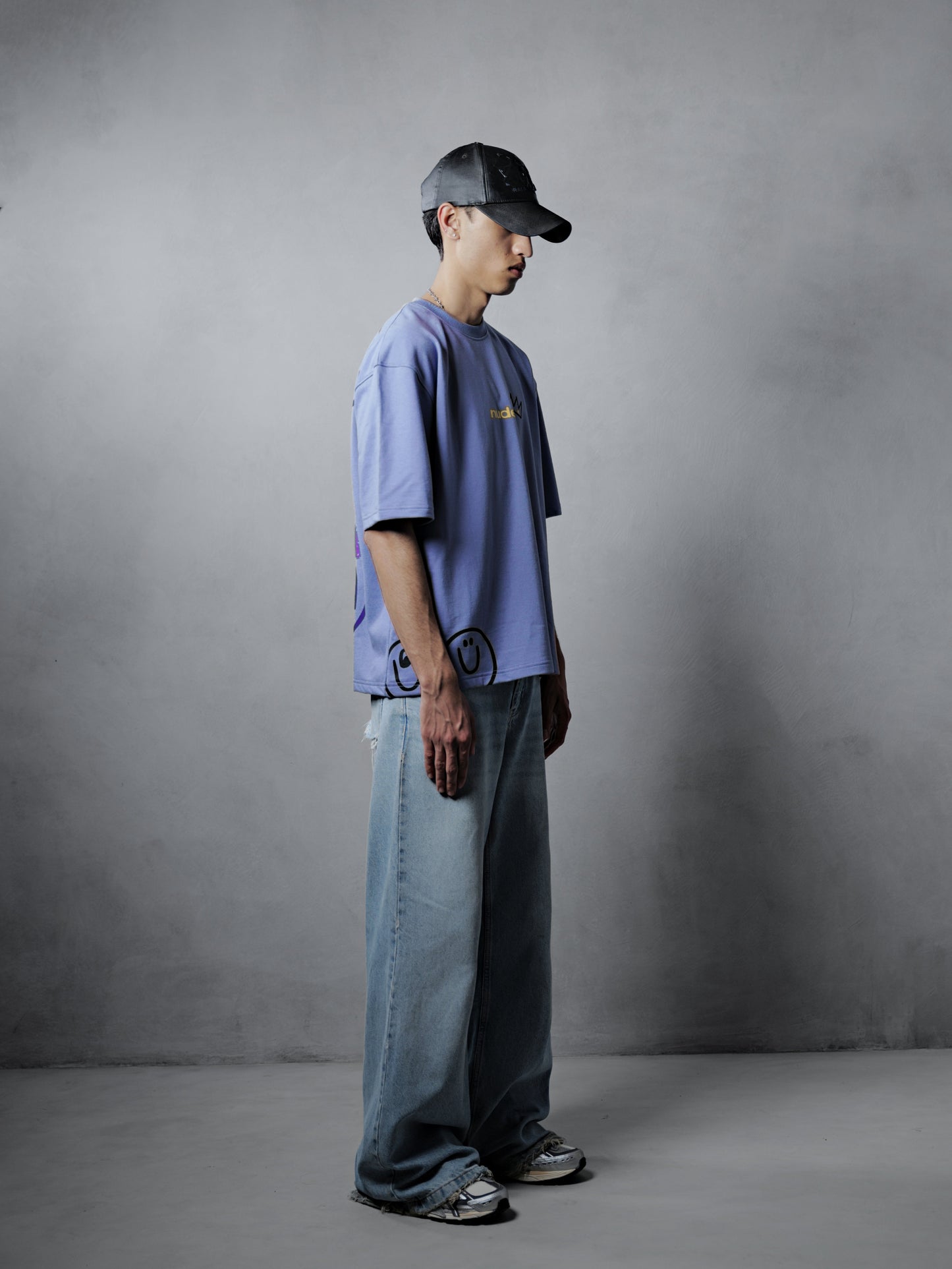 Grin Bear - Purple Tee