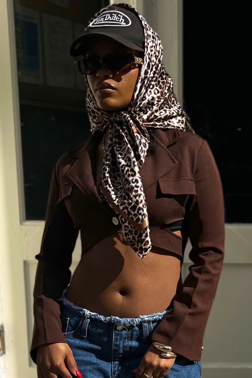 Nutmeg Cinch Strapped Blazer