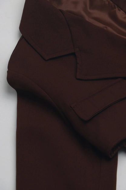 Nutmeg Cinch Strapped Blazer