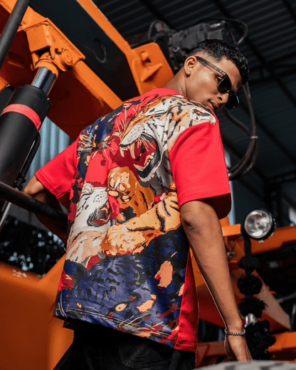 RIVAL ROAR TIGER RED TEE