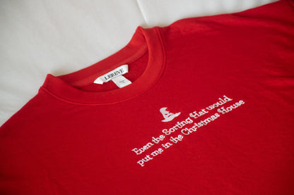 Oversized Tee In Red