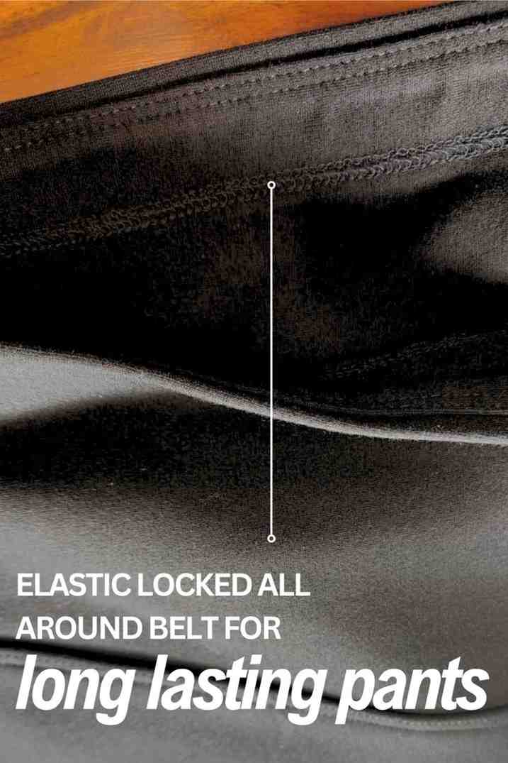 Plus Size Black Tummy Shaper Straight Fit Pants