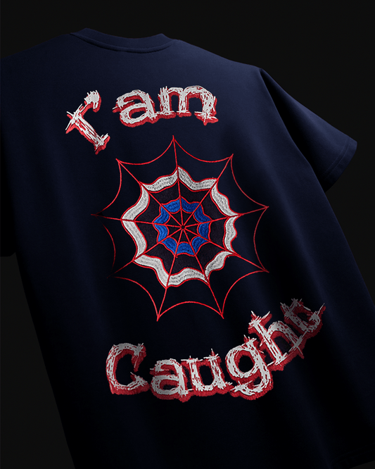 WEBBED UP NAVY BLUE TEE