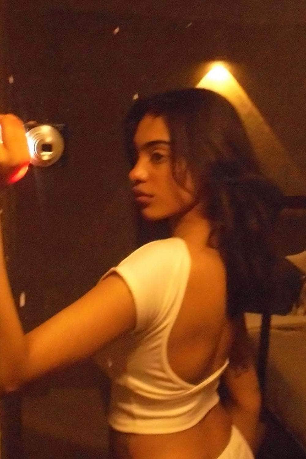 White Retro Backless Tee