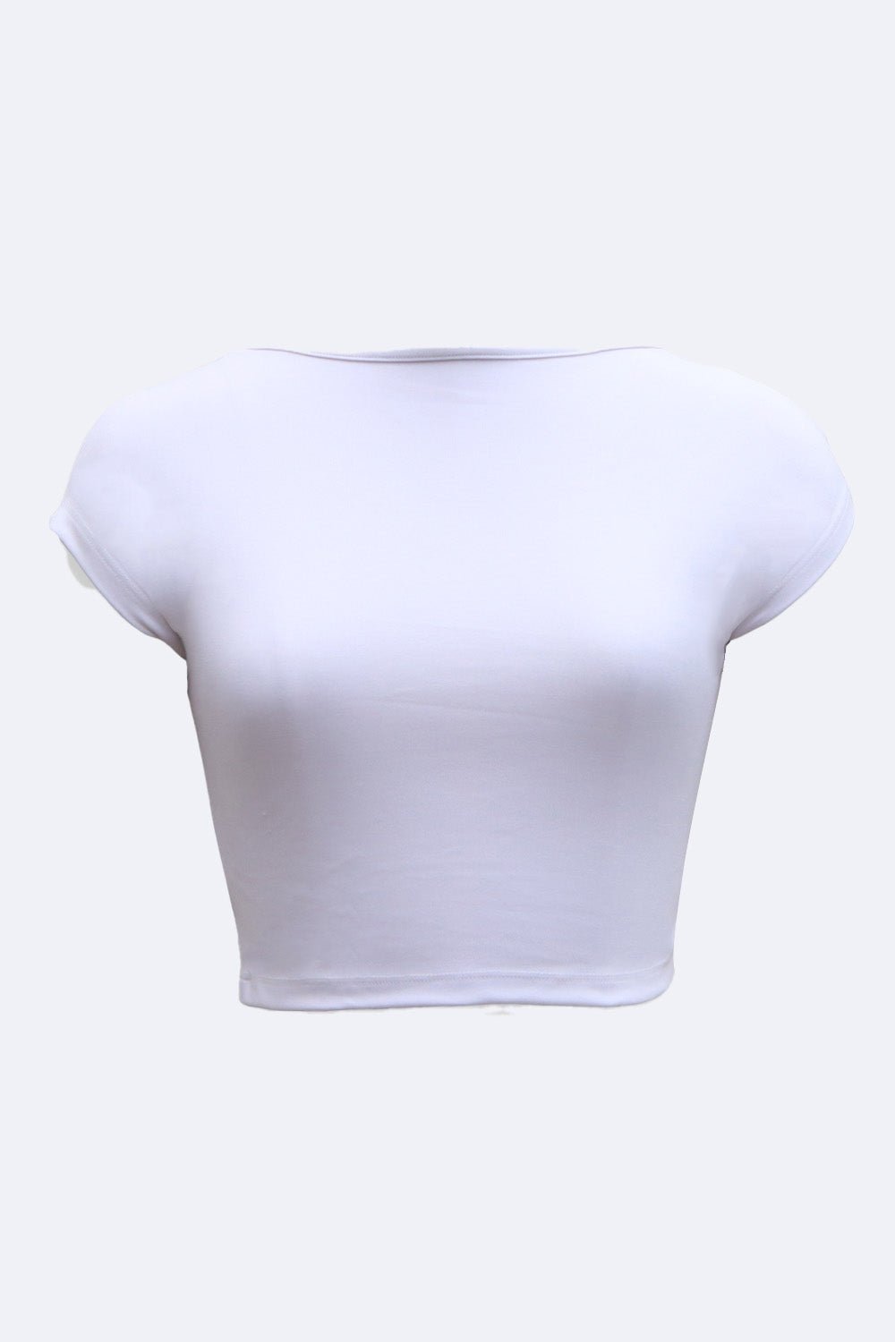 White Retro Backless Tee
