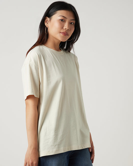 Women's Off White Oversized T-shirt