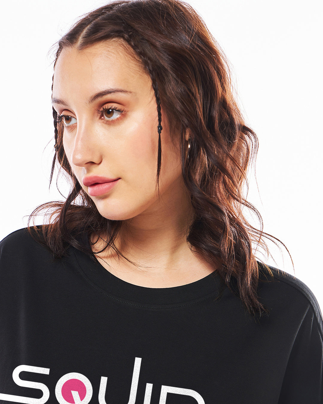 Women's Black Squid game Graphic Printed Oversized T-shirt