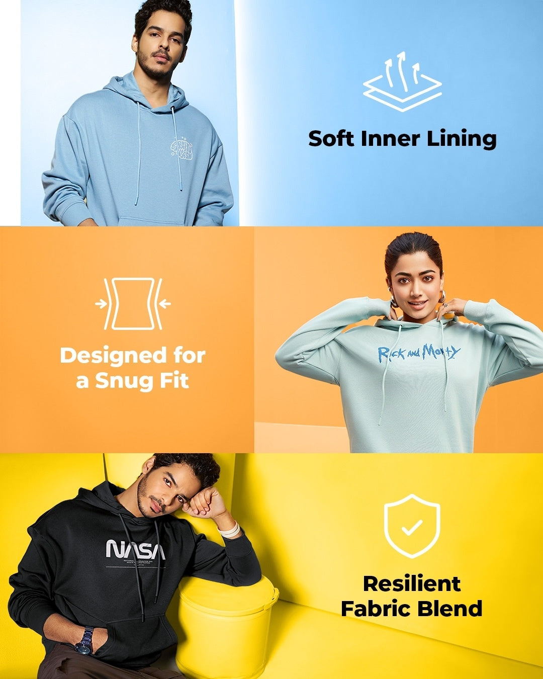 Women's Grey Oversized Hoodies