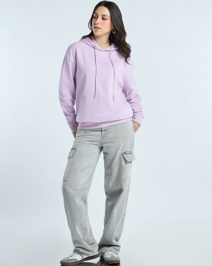 Women's Lilac Oversized Hoodies