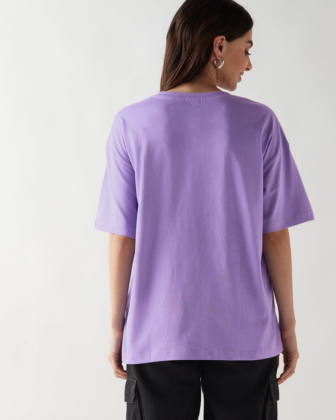 Women's Paisley Purple Oversized T-shirt