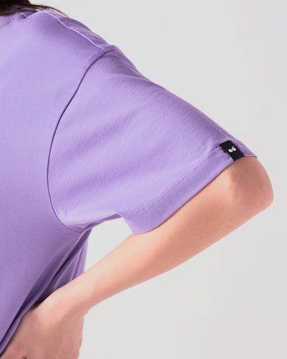 Women's Paisley Purple Oversized T-shirt