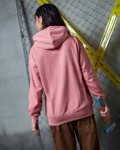 Women's Pink Oversized Hoodies