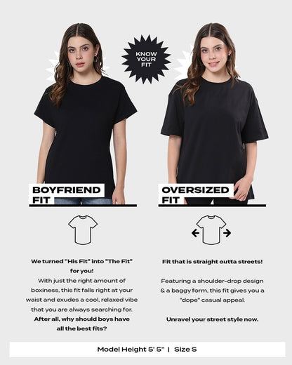 Women's Purple Chill Out Graphic Printed Oversized T-shirt